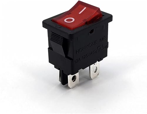 Interrupteur à bascule lumineux de précision MR-6B 220VAC pour montage propre - 5 pcs