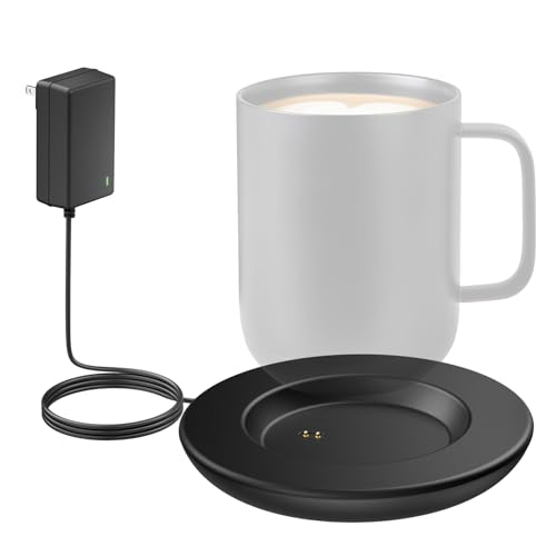 FEFAIA Charging Coaster 2 Compatible with Temperature Control Smart Mug 2 and 1/Travel Mug, Wireless Charger Power Dock Base for Home & Office