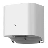 SAYEYBU Automatischer Induktions HäNdetrockner, 1250 W HäNdetrockner, Einstellbare Temperatur Warm/Kalt, BerüHrungsloser HäNdetrockner zur Wandmontage für Gewerbe und Haushalt,Weiß
