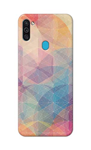 Image of Printed Hard Back Cover Case for Samsung Galaxy M11 | Samsung Galaxy A11 Back Cover (Crumpled Paper Design) -1803