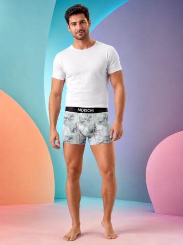 Image of Men's Printed Trunks, Pack of 2 | Abstract Geometric Design | Stretchable Elastic Waistband | Comfortable Regular Fit Underwear