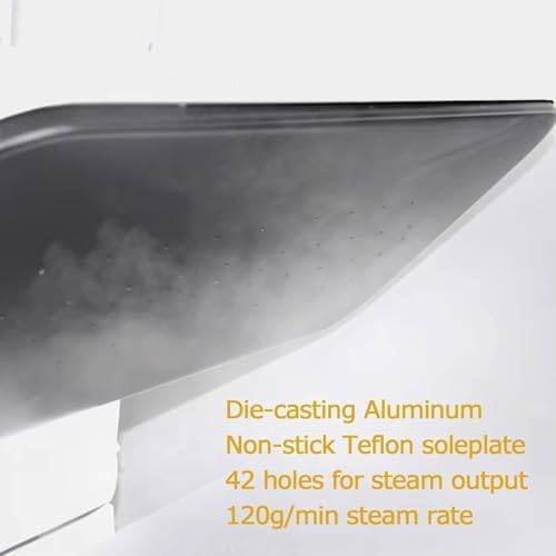 1800W Steam Press Iron, Automatic Professional Steamer with Non-Stick Plate, Digital Controls & 5 Fabric Settings, Ideal for Hotels, Nursing Homes, & Beauty Salons, 80cm