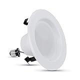 Feit Electric LED 4 Inch Recessed Lighting, 50W Equivalent, Dimmable Retrofit Downlight, E26 Adaptor for Recessed Can Lights, 50,000 Hour Lifetime, 650 Lumens, 5000k Daylight, LEDG2R4/950CA