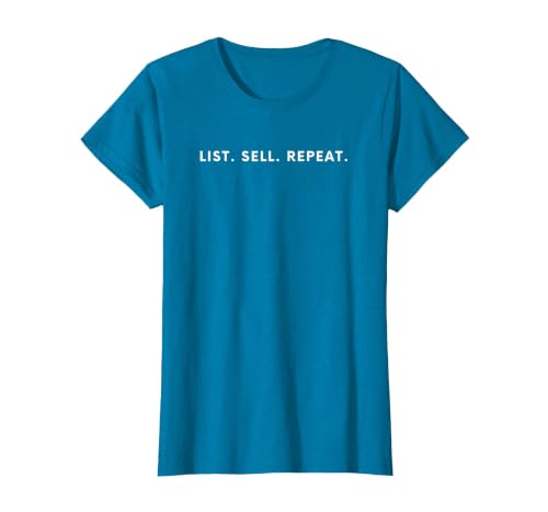 List. Sell. Repeat. T-Shirt, Women, Sapphire Blue, X-Large