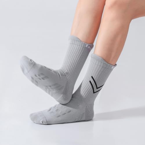 Image of LeaderKing 2 Or 4 Pairs Of Men's Breathable Buffer Running Socks 3d Non-Slip Sports Socks Moisture-Wicking Hiking Socks