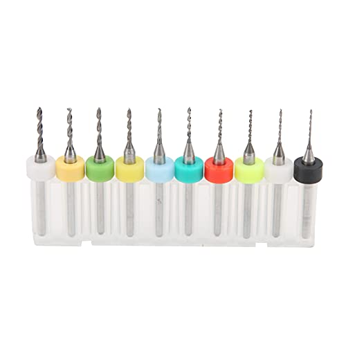 PCB Drill Bit Set, Convenient 10Pcs Hand Drill Bits Set for Most People for Industry