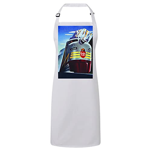 Tablier cuisine premium railway canadian pacific idéal pour cuisiner avec style rétro