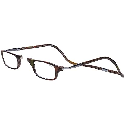 Clic Magnetic Reading Glasses, Adjustable Temple, Computer Readers, Original Expandable, (M-XL, Kings Camo, 2.00 Magnification) Cover