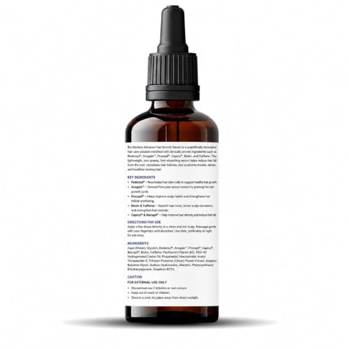 Image of Pack of 2 Advanced Hair Growth Serum With One Derma Roller 0.5 mm | 3% Redensyl + 4% Anagain + 3% Biacapil + Capilia Longa with Biotin, Rosemary & Rice Water - Hair Fall Control & Thicker Hair (Each 60 ml / 2.02 fl oz)