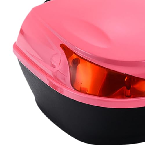 Fancyes Caixa de armazenamento traseira para motocicleta, porta-malas traseiro para motocicleta, gra