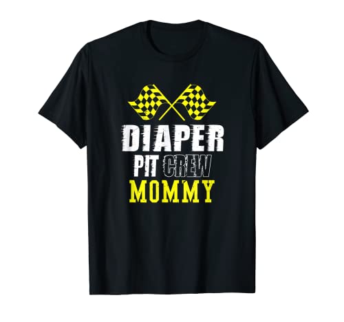 Pañal Pit Crew Mommy | Divertido nueva mamá para ser Camiseta