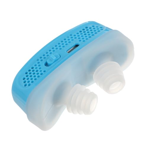 DECORNIJIA Dispositivo Eléctrico Para Ronquidos Portátil Ventilación Nasal, Pinza Nariz Recargable Azul, Filtro Purificador De Aire Para Dormir Confortable y Protección Respiratoria DECORNIJIA Dispositivo Eléctrico Para Ronquidos Portátil Ventilación Nasal, Pinza Nariz Recargable Azul, Filtro Purificador De Aire Para Dormir Confortable y Protección Respiratoria
