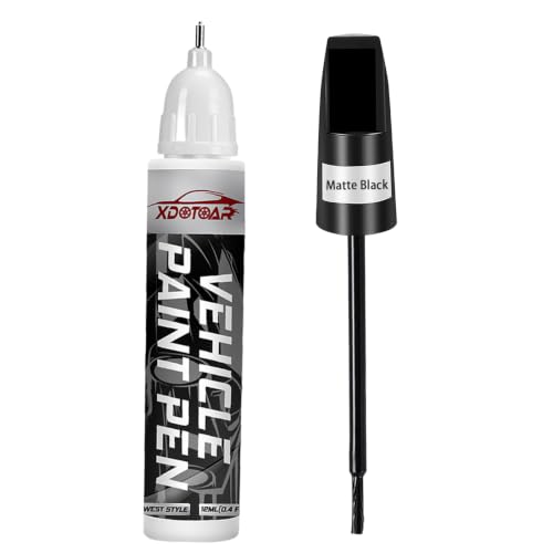 Matte Black Touch Up Paint for Cars, Universal and Color Accurate Automotive Scratch Repair Pen, Lasting Auto Scratch Remover, Quick Drying, Weather Resistant, Easy to Use, Versatile Use