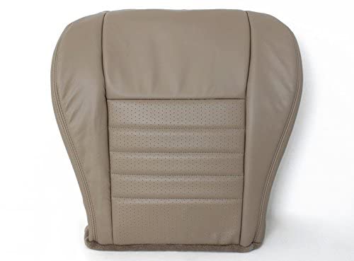 Richmond Auto Upholstery (Compatible with 2003 Ford Mustang GT 5-Speed)- Driver Side Bottom Replacement Leather Seat Cover, Tan
