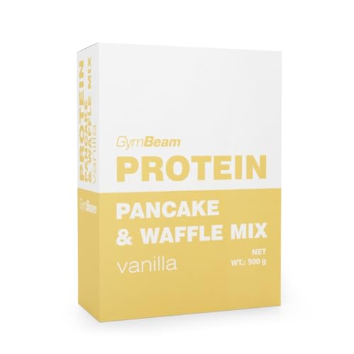 GymBeam Protein Pfannkuchen & -Waffel Mix - 500 g, leckere vorgefertigte Protein-Backmischung mit Molkenkonzentrat, hoher Proteingehalt, gute Ballaststoffquelle (500 g, Vanille)