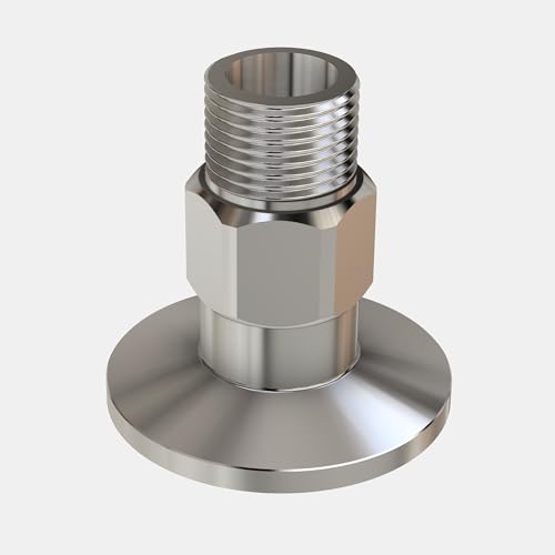 Image of bmotiontech MNPT x KF25 flange fitting (ISO-KF KF25 QF25 NW25) (3 /8 inch MNPT, 1PC adapter only)