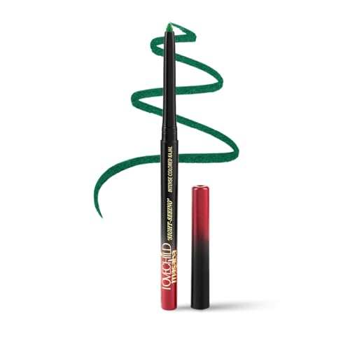 Image of LoveChild Masaba Colored Kajal, Spicy Shimla (Green)- Intense Color, Smooth Glide, Waterproof, Smudge-Proof Eye Pencil with Almond Oil, 0.3 g