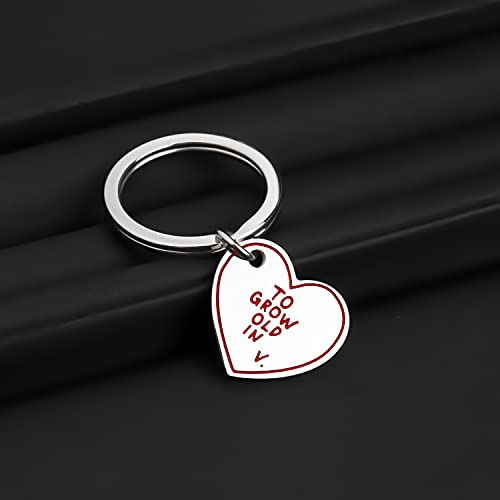 Maofaed To Grow Old In V Keychain Tv Show Inspired Gift Tv Show Lover Gift Fans Gift Girlfriend Gift Boyfriend Gift (Grow Old In) #TOP4