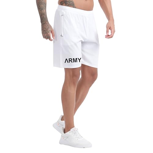 Image of BLUE STAR SHARK - Men's Regular Fit Polyester Blend Shorts | Casual Shorts | Half Track Paint's | Comfortable Rich Solid Design Shorts with Zip Pocket