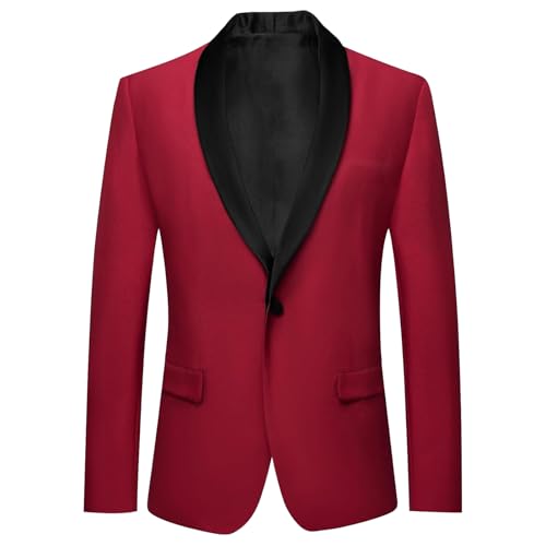 Chaqueta Formal con y Manga Larga para niños y niñas Abrigo Casual Elegante con Botones Traje de Negocios para Ideal para Uso Diario y Ocasiones (Red, 11-12 Years) #112
