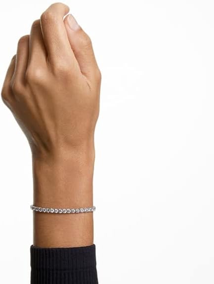 SWAROVSKI Crystal Deluxe White Rhodium-Plated Tennis Bracelet