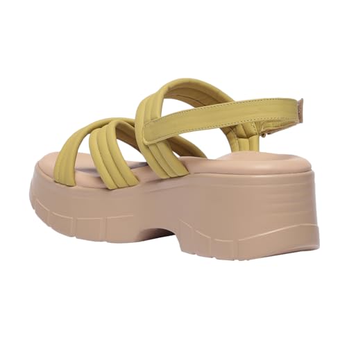 Image of MONROW Fancy and Stylish Trendy and Lightweight Casual Regularwear Vegan Flatform For Women and Girls