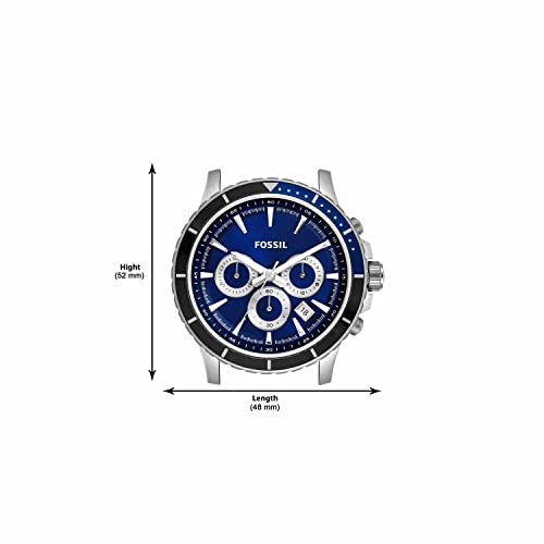 Image of Fossil Men's CH2927 Briggs Analog Display Analog Quartz Silver Watch, Silver, dress