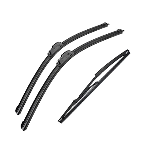 Balais d'essuie-glaces pour Punto 188 1999-2005 - Kit complet de 3 pièces avant et arrière