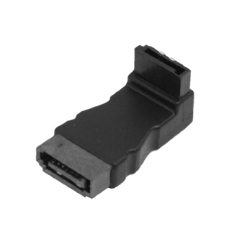 Adaptador convertidor de poder SATA 7P macho a macho en ángulo recto