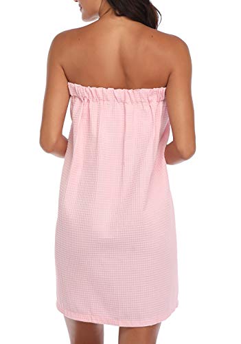 Image of 3 Pcs Towel Wrap for Women Lightweight Waffle Spa Bathrobe Cover Up Bath Shower Wraps with Adjustable Closure