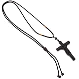 WRITWAA Colgante de Cruz Tallada en Plástico Superficie y Resistente al Desvanecimiento, Adecuado para Decorar Hoteles y Bibliotecas, para Hombres y Mujeres