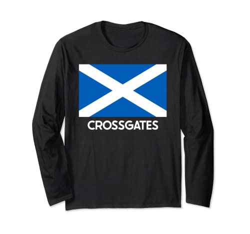 Crossgates Scotland Scottish Flag Banner O Scotland Manga Larga