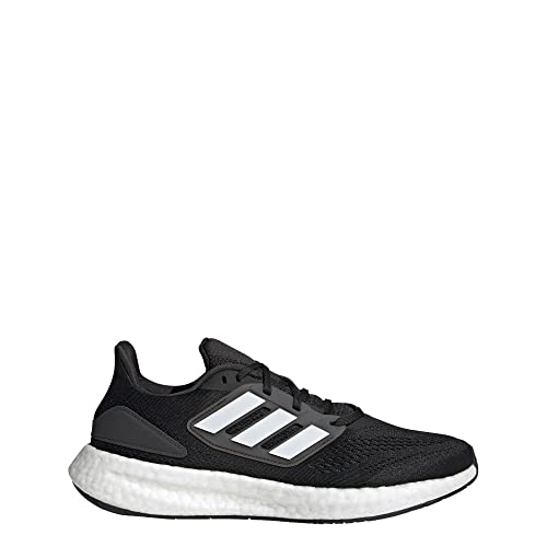 adidas Men's Pureboost 22 Running Shoe, Black/Black/Carbon, 9.52