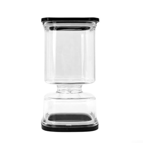Qualoramall Tarro cuadrado de plástico Kimchi de 1000 ml con compartimento de separación seco y húmedo, recipiente hermético a prueba de fugas para almacenamiento de alimentos fermentados en cocina