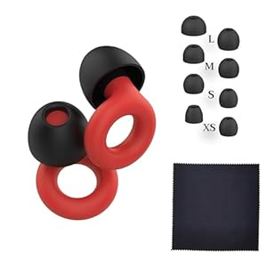 SPADOM Bouchons d’oreille réutilisable, Protection auditive, Boules quies. Bouchon anti bruit lavable. Pour dormir, travailler, concerts et voyager, Réduction bruit 28 dB (SNR). + chiffon nettoyage