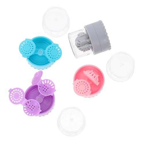 WRITWAA 2 Ensembles Nettoyage De Lentilles De Contact Nettoyage Portables Couleurs Accessoire Durable pour Lunettes Lentilles 4 Pièces * 2