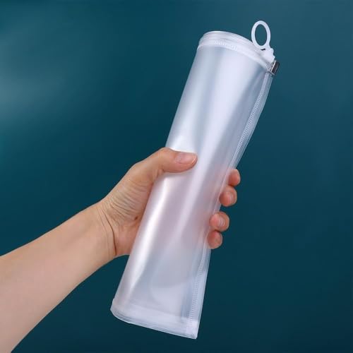Image of Shuttle Art A4 Clear Zipper File Folder -Waterproof Transparent Document Organizer Pouch,Envelope Bag for Office,School, Home & Travel -Resume,Bills,Receipts & Paper Storage Case with Secure Closure