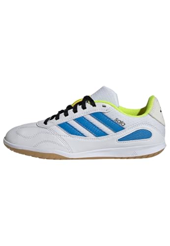 adidas Unisex niños Super Sala Competition III Indoor Football Shoes Kids, FTWR White/Lucid Ray Blue/Solar Yellow, 37 1/3 EU