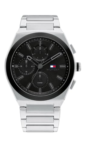 Tommy Hilfiger Black Dial Round Shaped Casual Men Watch_TH1791897W (B0CVZQY7HQ) Amazon Price History, Amazon Price Tracker
