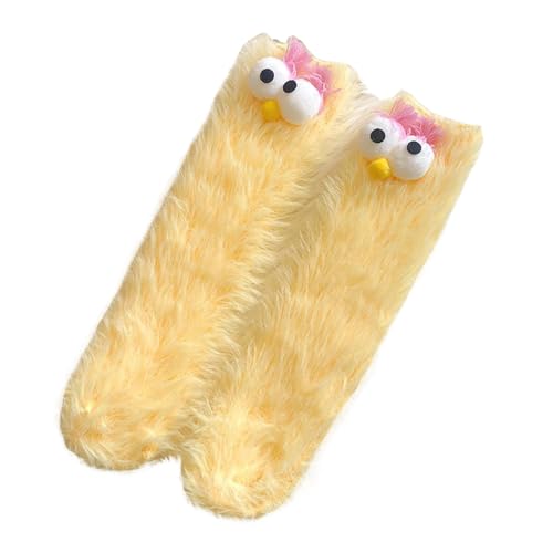 Image of TFTSR Crazy Funny Fuzzy Silly Socks for Kids Women,Girls Fluffy Slipper Novelty Fun Sock,Boy Men Cute Cozy Soft Animal