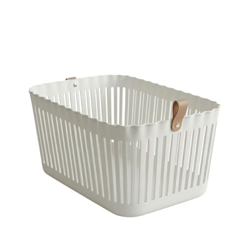 AIR O MATIC Plastic Rectangular Laundry Basket with Breathable Sl...