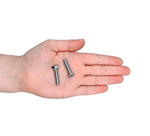 100 Stück DIN 933 Stahl Sechskantschrauben M6 x 25 mm Sechskantschrauben Vollgewinde Innensechskant (100, M6 x 25 mm)