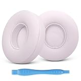 GEVO Cuscinetti auricolari di ricambio per cuffie Beats Solo 4 Wireless On-Ear, cuscinetti auricolari per Solo 4, con morbida pelle proteica, adesivo 3M più forte (rosa nuvola)