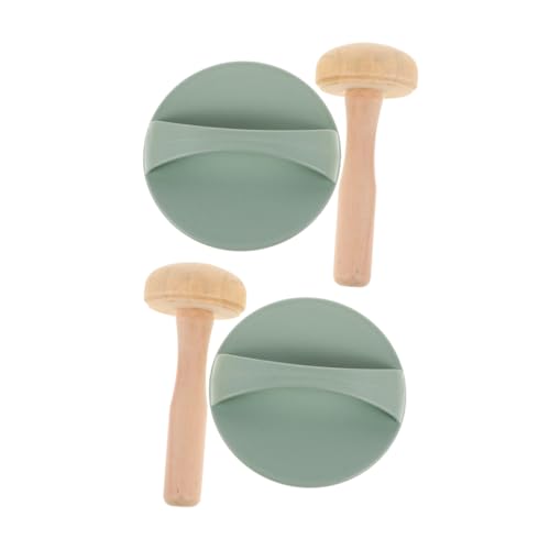 NUOBESTY Relief Printing Tools Wood Mushroom Rollers Mallets Art Craft Supplies Printmaking Rollers for DIY