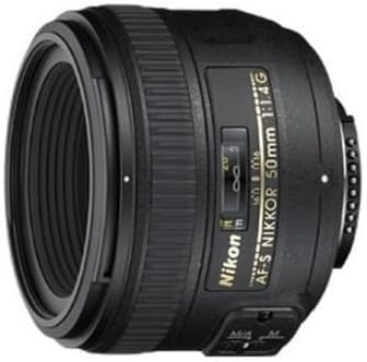 Nikon Nikkor 50mm 1.4G Interchangeable Prime Lens For Nikon Cameras 2180, Black
