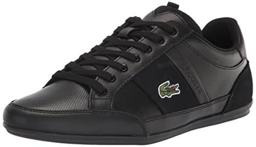 Lacoste Mens Chaymon Sneakers, Blk/Blk, 9.5