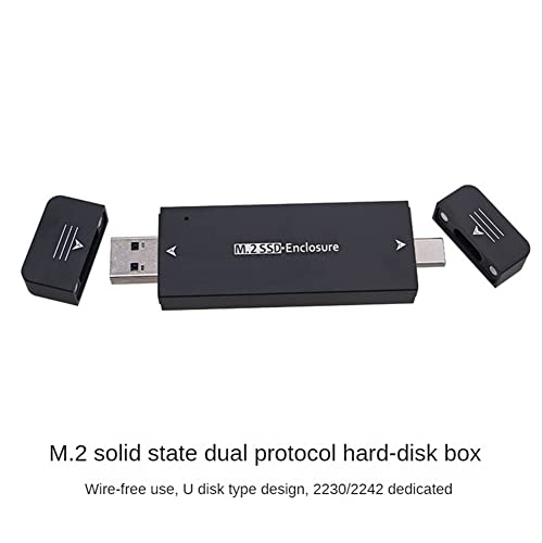 Carcasa externa para disco M.2 SSD USB 3.1 Type C negra miniatura 4