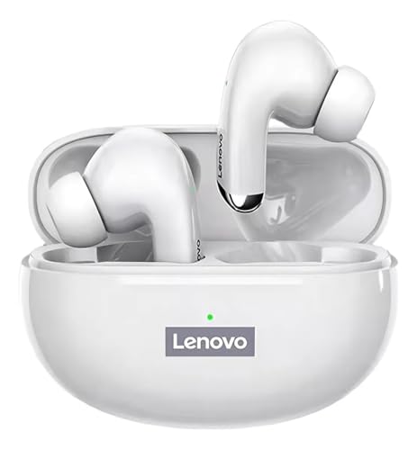 Fone de Ouvido Bluetooth LEN0V0 LP5 Sem Fio TWS - Baixa Latência em Jogos True Wireless Sport Headset, 5.0 Touch Control, Microfone embutido, Bateria de Longa Duração