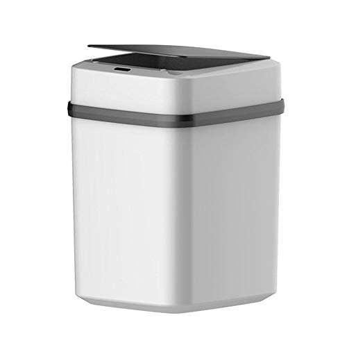 bouncevi Poubelle Intelligente - Maison Poubelle Intelligente Peut Induction Automatique avec Couvercle Salon Cuisine Chambre Salle De Bain Créative Poubelle