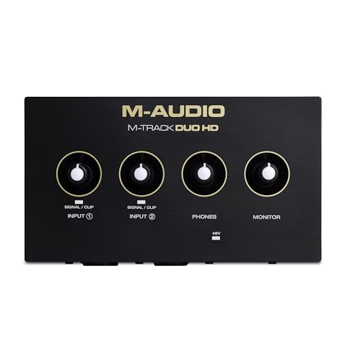 M-AUDIO M-Track Duo HD Audio Interface 24bit 192kHz for Recording, Streaming, Podcasting with USB-C, 2 XLR TRS Inputs, 2 TRS Outputs, Software Suite by M-AUDIO - Image 8